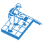 Roof cleaning icon